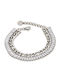 Visetti Bracelet Chain made of Steel with Zircon