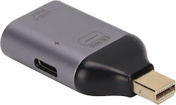 ATC 06.005.0081 Mini-DisplayPort männlich in USB-C 2x weiblich