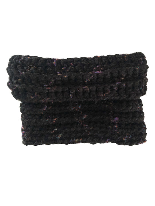 "Gât" negru tricotat. - Dimensiuni: 23*23 cm.