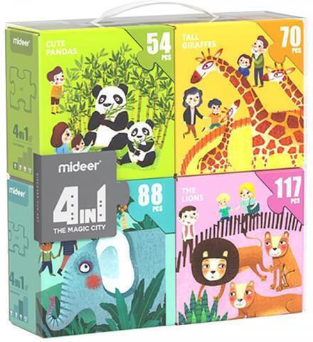 Παιδικό Puzzle Ζωάκια για 3+ Ετών 117pcs MiDeer