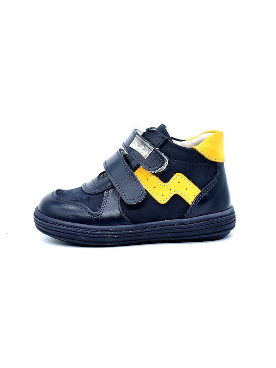 Bibelot boots for boy Blue/Mustard 2031-02