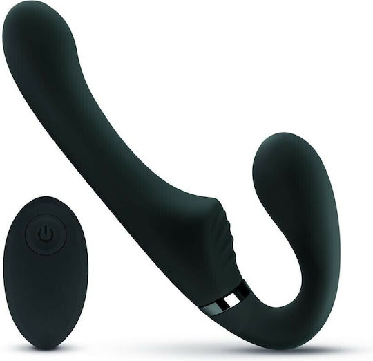 No Parts Trägerlos Strap On mit Dildo 22cm mit Vibration in Schwarz Farbe