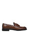 Δερμάτινα Ανδρικά Loafers σε Καφέ Χρώμα