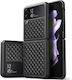 Dux Ducis Venice Заден Калъф от Изкуствена Кожа Черен (Galaxy Z Flip4)