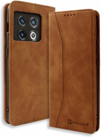 Bodycell Book Piele artificială Maro (OnePlus 10 Pro 5G)