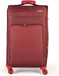 Cardinal 3700 Cabin Travel Suitcase Fabric Bordeaux with 4 Wheels Height 50cm. 3700/50