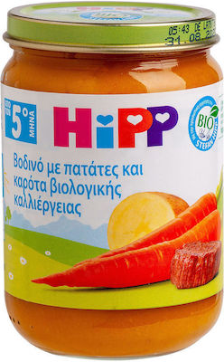 Hipp Baby Food Jar Beef with Organic Potatoes & Carrots Gluten-Free for 5m+ 190gr