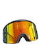 Ski & Snowboard Goggles Kids Black with Lens in Orange Color