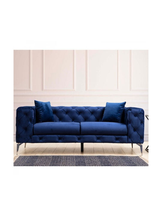 Pakketo Two-Seater Couch Blue 197x90x90 cm