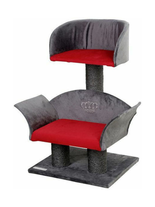 Kerbl Lounge Deluxe Ονυχοδρόμιο Γατόδεντρο Γκρι 2 επιπέδων 42x37x70εκ.