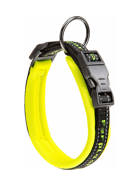 Ferplast Sport Dog Collar In Yellow Colour 15mm x 25 - 35cm