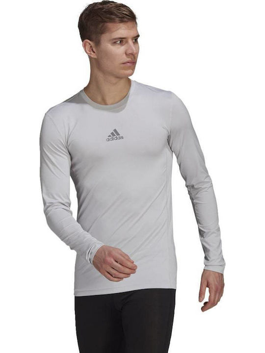 adidas Мъжка термо дълги ръкавици Компресия Сив