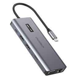 Choetech USB-C Docking Station με HDMI 4K Ethernet (HUB-M26)