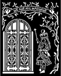 Stamperia Στένσιλ Σχεδίων Alice Door 20x25cm