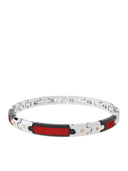 Rosso Amante Herren Armband aus Stahl