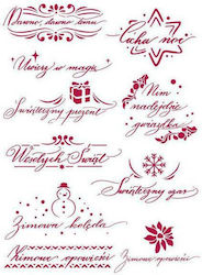 Stamperia Schablonen Designs Polish Quotes