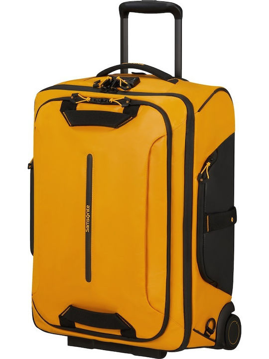 Samsonite Ecodiver Koffer Kabine Stoff Gelb mit 2 Räder Höhe 55cm
