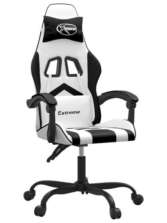 vidaXL 349601 Καρέκλα Gaming Δερματίνης Λευκό/Μ...