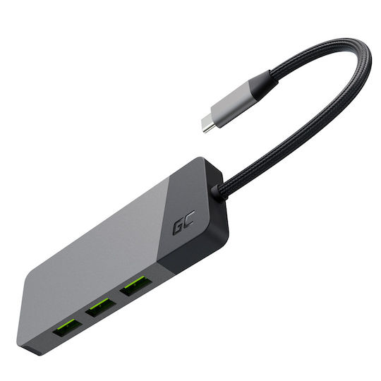 Green Cell HUBGC01 USB-C Докинг станция с HDMI PD Сив