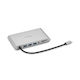 Kensington USB-C Docking Station with HDMI/DisplayPort PD Ethernet and Support for 2 Monitors Gray (K33853WW)
