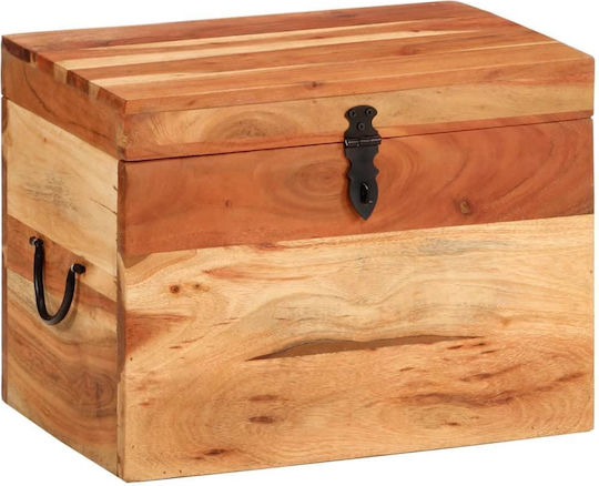 vidaXL Wooden Decorative Trunk Brown 39x28x31cm