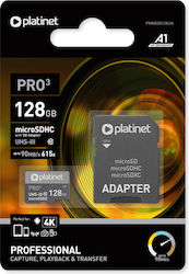 Platinet Pro microSDXC 128GB Clasa 10 U3 A1 cu adaptor