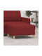 Stoff Fußhocker Burgundisch 70x55x41cm
