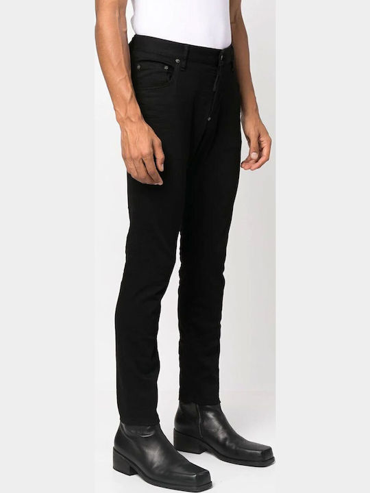 Skater Men's Jeans Pants Elastic Black