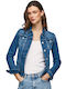 Pepe Jeans Women's Short Jean Jacket for Spring or Autumn Blue