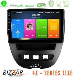 Bizzar Sistem audio auto Peugeot 107 Toyota Aygo Citroen C1 2005-2014 cu Bluetooth, USB & GPS