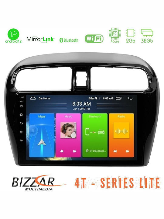 Bizzar Auto-Audiosystem für Mitsubishi Raumstern Chevrolet Funke 2013-2016 (Bluetooth/USB/WiFi/GPS/Apple-Carplay/Android-Auto) mit Touchscreen 9"
