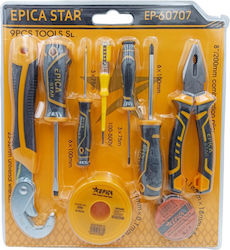 Epica Star EP-60707 Hand Tool Set 9 Pieces