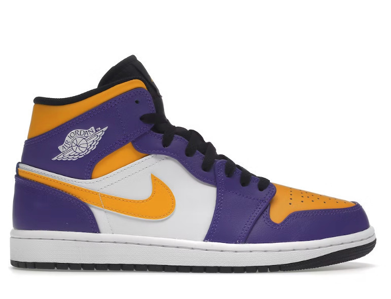 Jordan Air Jordan Mid Ανδρικά Μποτάκια Purple White Yellow