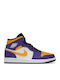 Air  1 Mid Boots Purple / White / Yellow / Black