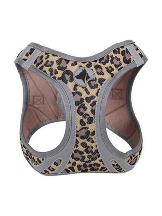 Croci Σαμαράκι Σκύλου Γιλέκο Hiking Harness Reflective Leopard Καφέ X-Small 30-33cm CRC5081032