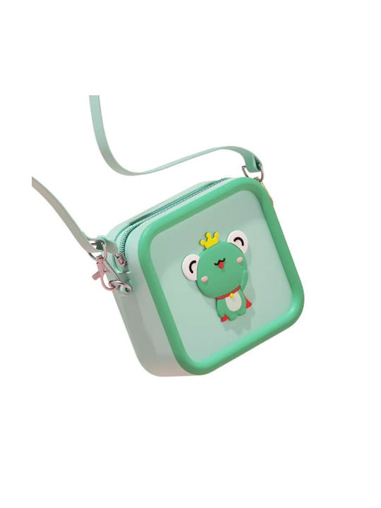 Βατραχάκι Kinder Rucksack Umhängetasche Grün 13cmx6cmx16cmcm