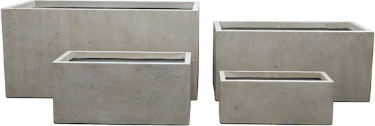 Supergreens Dusty Planter Box Ceramică Bej 60x30x30cm.