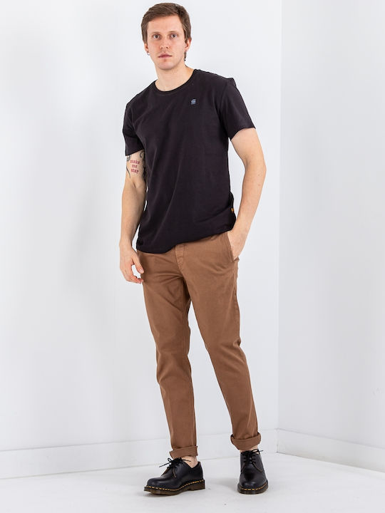 Hyperflex Παντελόνι Chino Ελαστικό σε Slim Εφαρμογή Καφέ