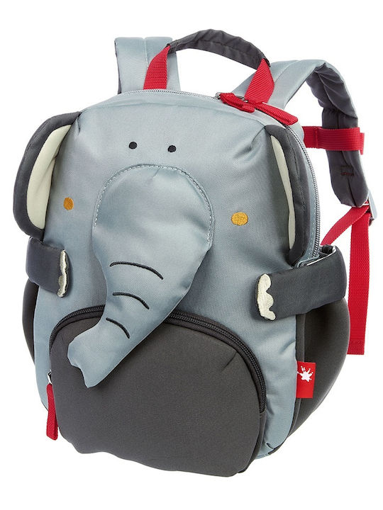 Sigikid School Bag Backpack Kindergarten Gray with Water Bottle Holder 5.2Liters