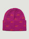 Kids Beanie Knitted Fuchsia