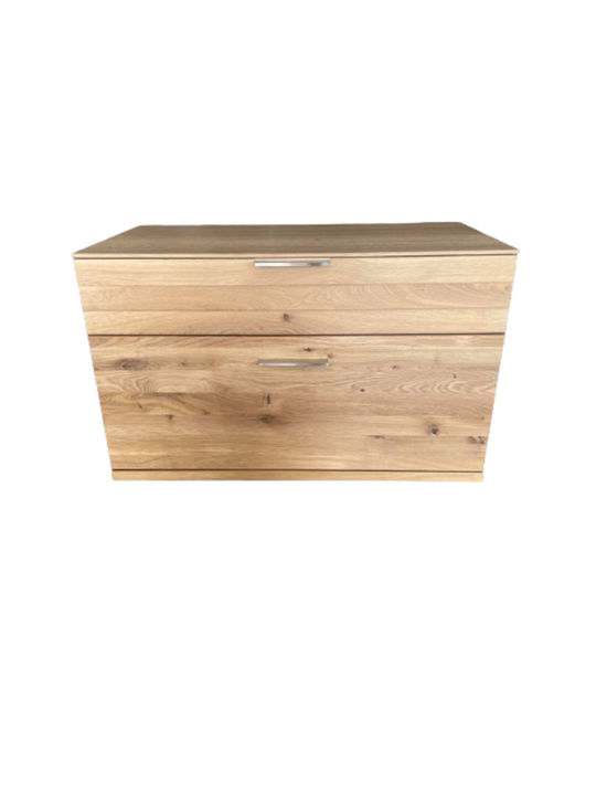Cabinet Storage Wooden with 2 Drawers L90xW57xH48cm