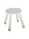 Stool White 24x26cm