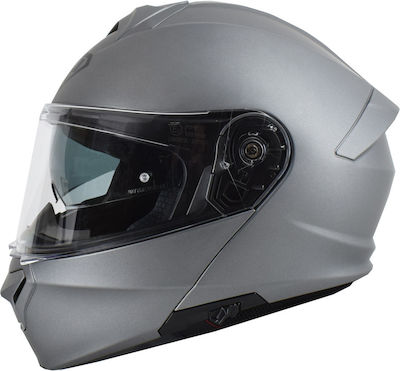 Yohe 935 SV Flip-Up Helmet with Sun Visor ECE 22.06 1550gr Titanium Matt 935-TIM-SIZE