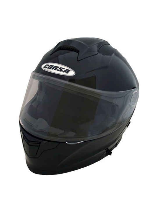 Corsa CF158 Flip-Up Helmet with Sun Visor Black Gloss