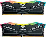 TeamGroup T-Force Delta RGB 32GB DDR5 RAM με 2 Modules (2x16GB) και Ταχύτητα 6000 για Desktop