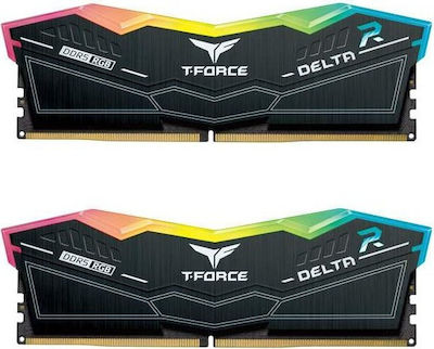 TeamGroup T-Force Delta RGB 32GB DDR5 RAM with 2 Modules (2x16GB) and 6000 Speed for Desktop