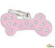 My Family Chic Dog ID Tag Bone Pink Metal Small...