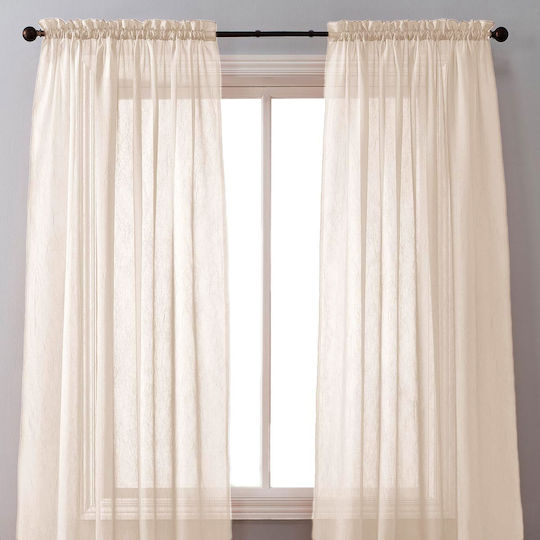 Easy Home Elite Valeria με Τρέσα Beige 140x270εκ.