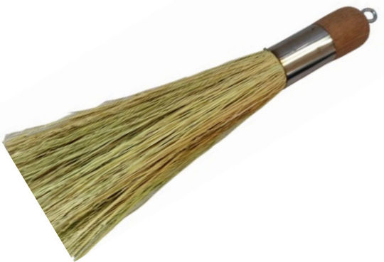 Home & Camp HCFT3141 Fireplace Broom Beige