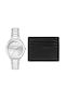 Trussardi T-small Γυναικείο Ρολόι 32mm Μπαταρίας με Ασημί Μεταλλικό Μπρασελέ